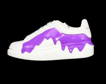 Custom Alexander McQueen Shoes "Purple jelly belly mood"