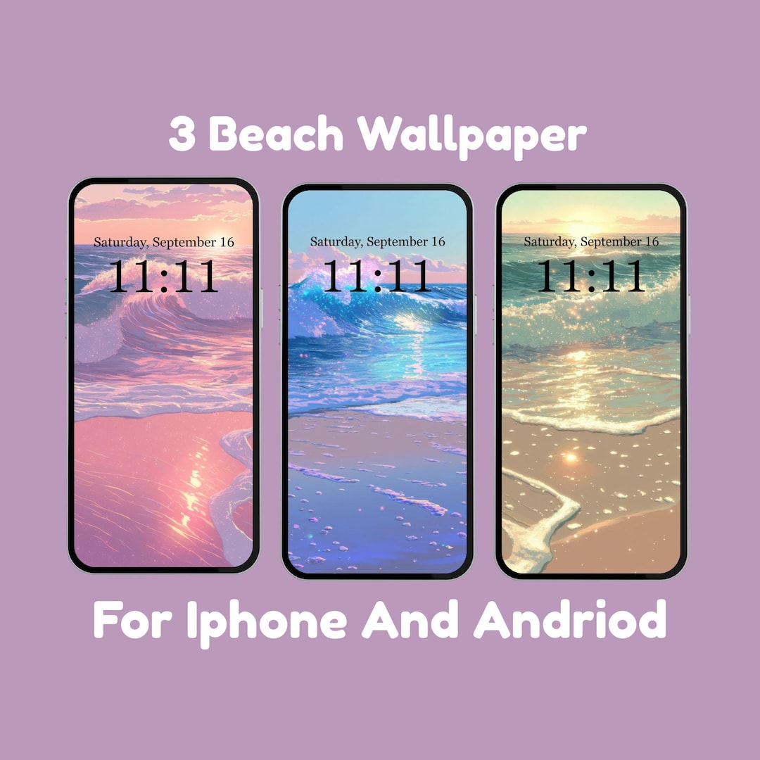 Beach Summer Phone Wallpaper | Aesthetic Digital Background for iPhone