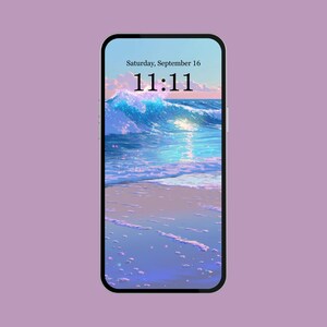 A vibrant digital phone wallpaper featuring a serene beach scene with summer tones, perfect for customizing your mobile screen. This aesthetic background suits both iPhone and Android devices, offering a trendy, minimalist design with colorful, coastal vibes. Ideal for users looking to refresh their smartphone with a modern, cute, and relaxing wallpaper that captures the essence of a sunny getaway