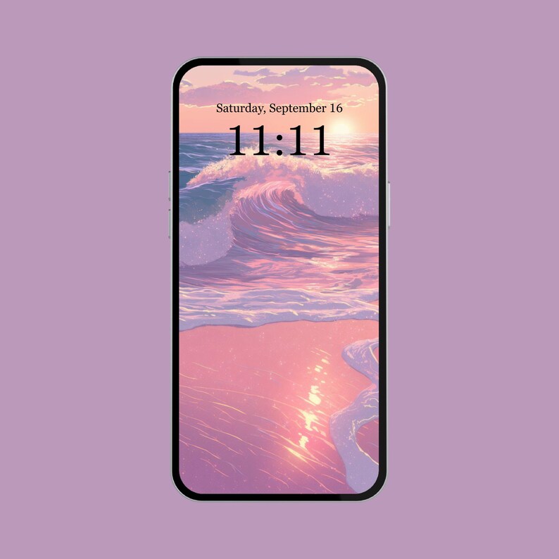 A vibrant digital phone wallpaper featuring a serene beach scene with summer tones, perfect for customizing your mobile screen. This aesthetic background suits both iPhone and Android devices, offering a trendy, minimalist design with colorful, coastal vibes. Ideal for users looking to refresh their smartphone with a modern, cute, and relaxing wallpaper that captures the essence of a sunny getaway