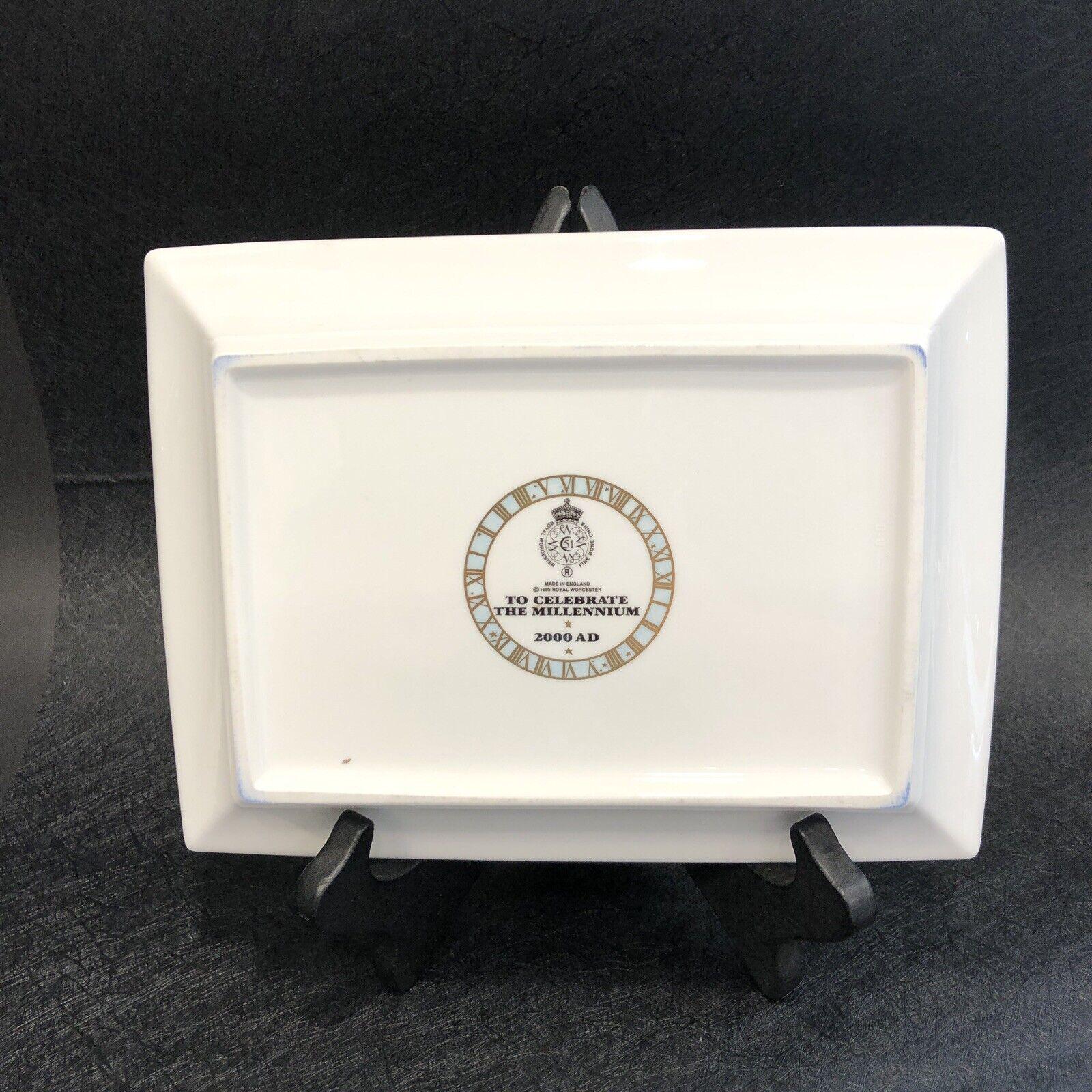 Royal Worcester to Celebrate the Millennium 2000 AD Rectangle Tray 