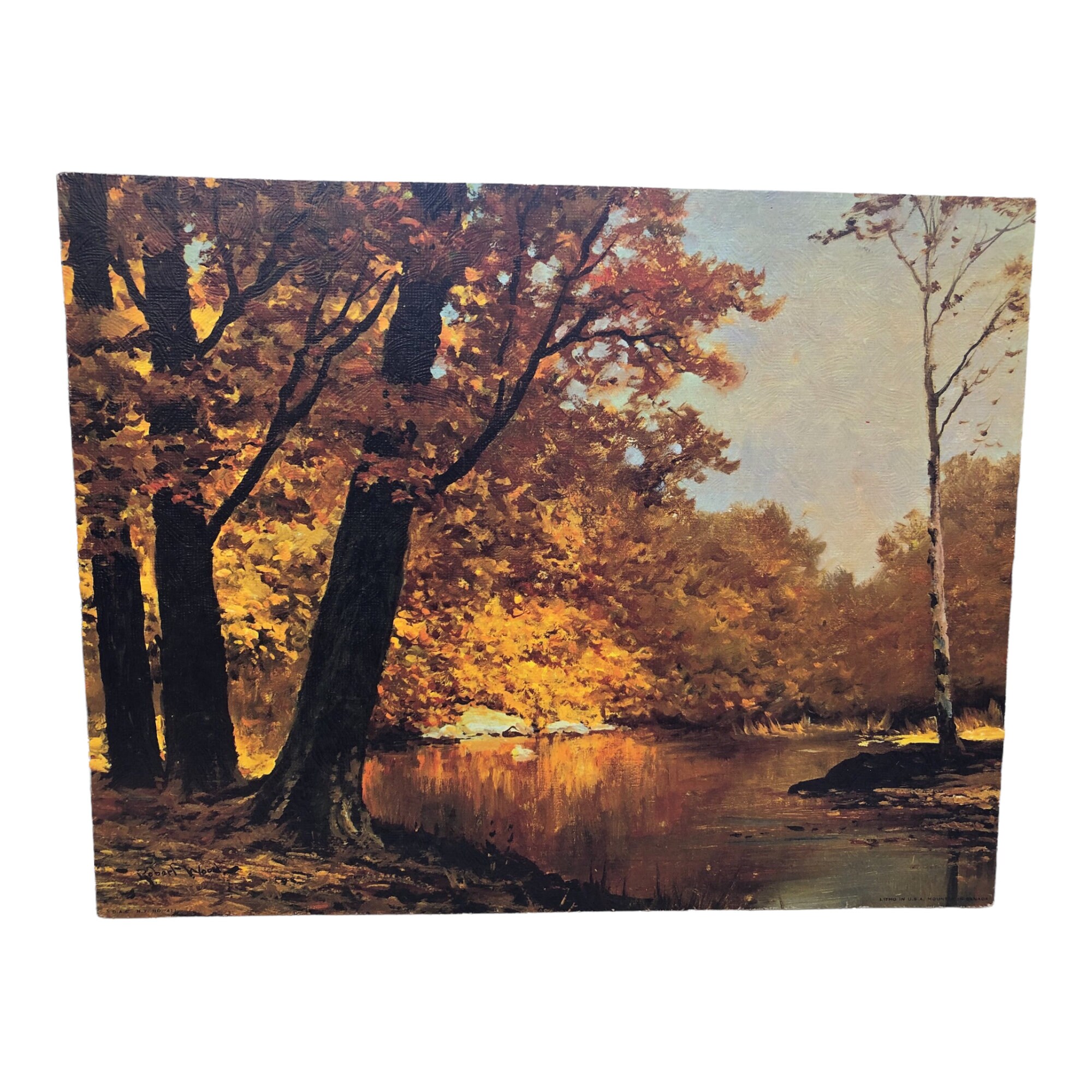 Autumn Bronze by Robert Wood Fine Art Prints by Gellman Lithograph 11 X