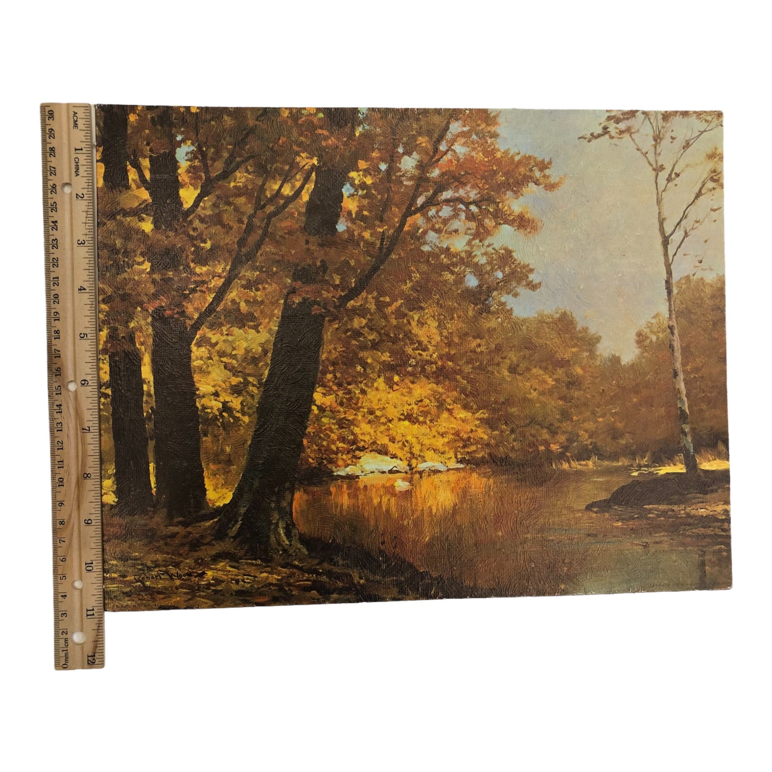 Autumn Bronze by Robert Wood Fine Art Prints by Gellman Lithograph 11 X