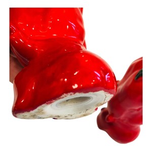 Anthropomorphic Red Pepper Salt & Pepper Shakers Vintage Kitschy