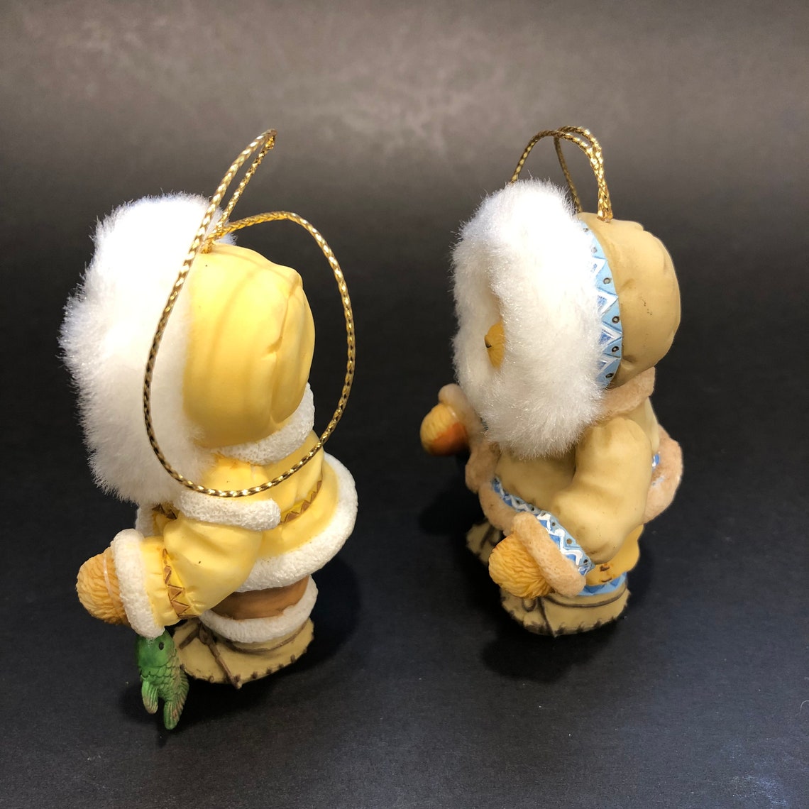 Vintage Cherished Teddies Christmas Ornaments Two Bears in Etsy