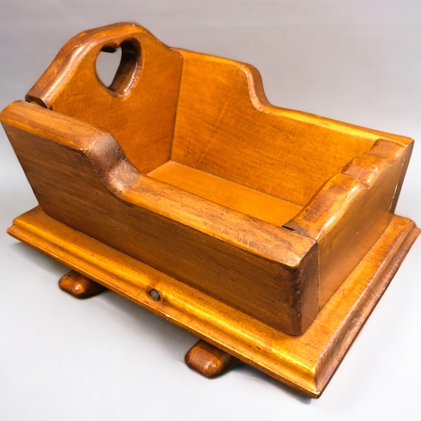 Wooden Baby Cradle Etsy