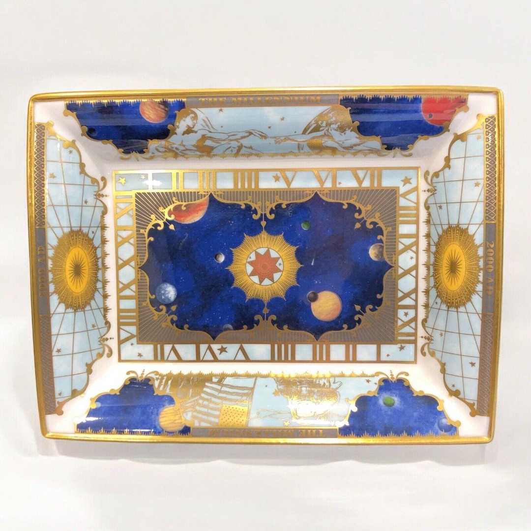 Royal Worcester to Celebrate the Millennium 2000 AD Rectangle Tray