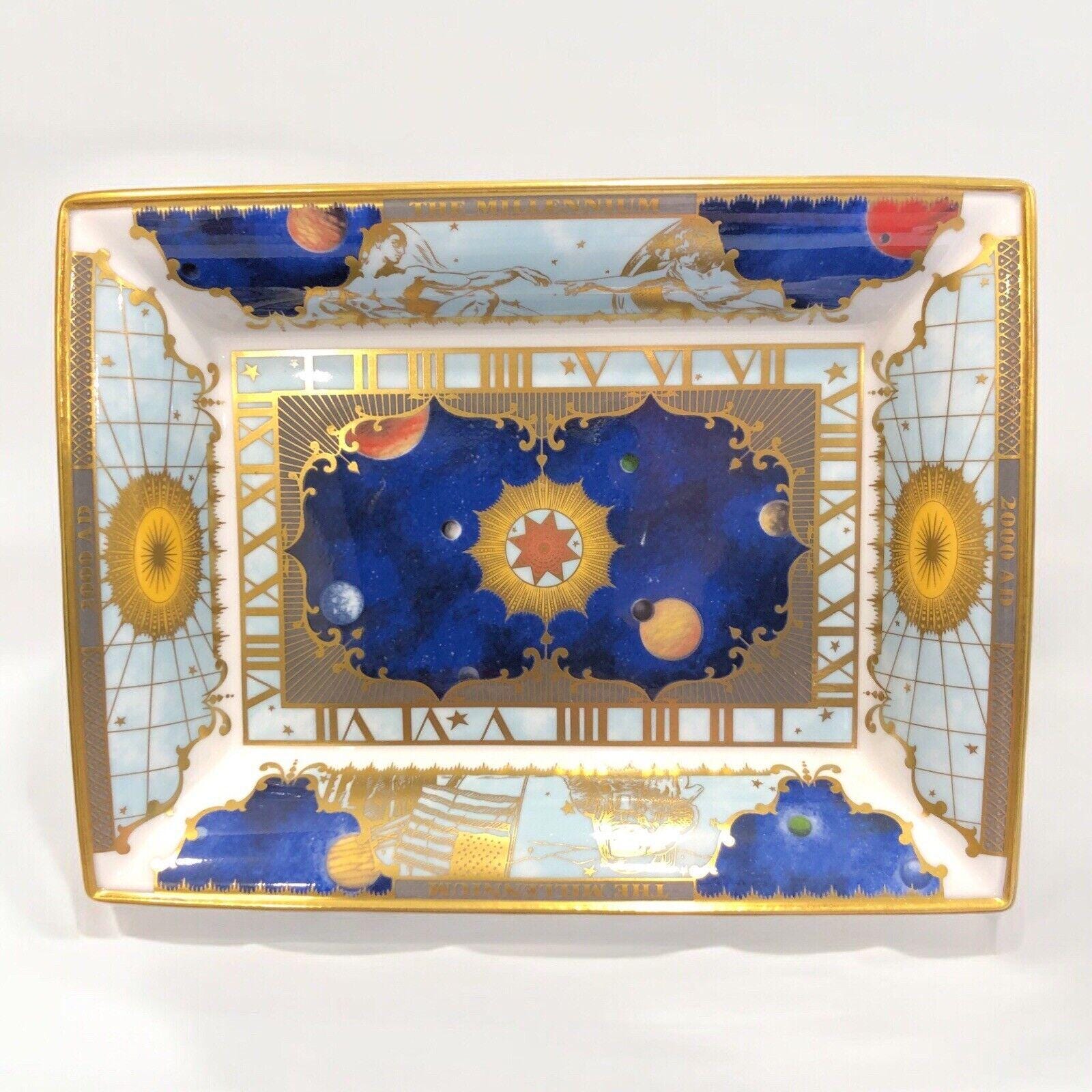Royal Worcester to Celebrate the Millennium 2000 AD Rectangle Tray