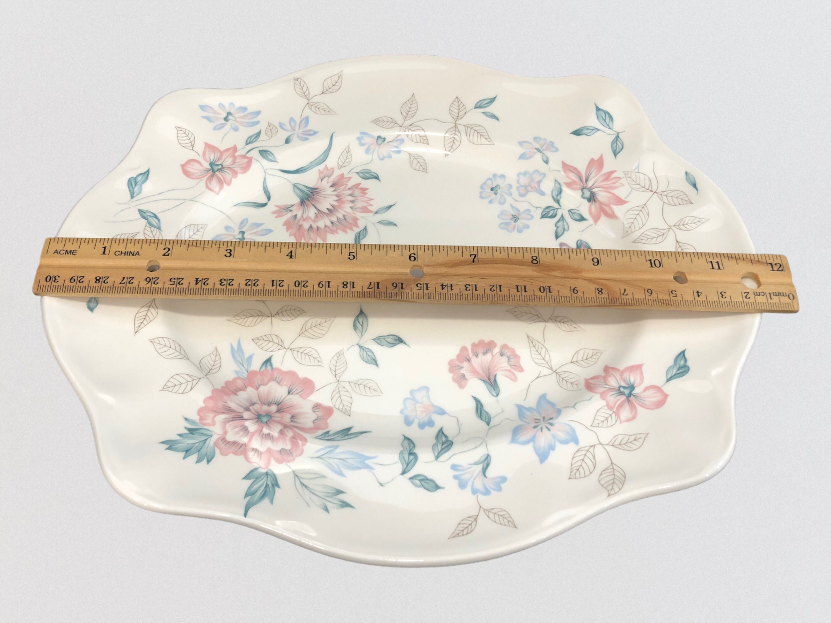 Johnson Brothers Platter Lynton Floral Pattern Oval Porcelain Serving