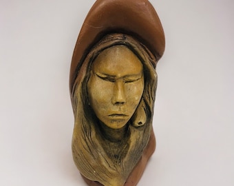 Thomas B Maracle Sculpture Woman Mother Indigenous Native North American Art