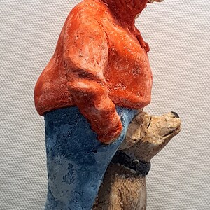 Klein-Garten-Mann/Frau mit Hund Bild 2