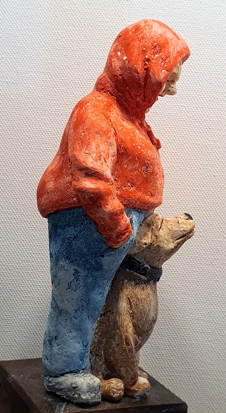 Klein-Garten-Mann/Frau mit Hund Bild 2