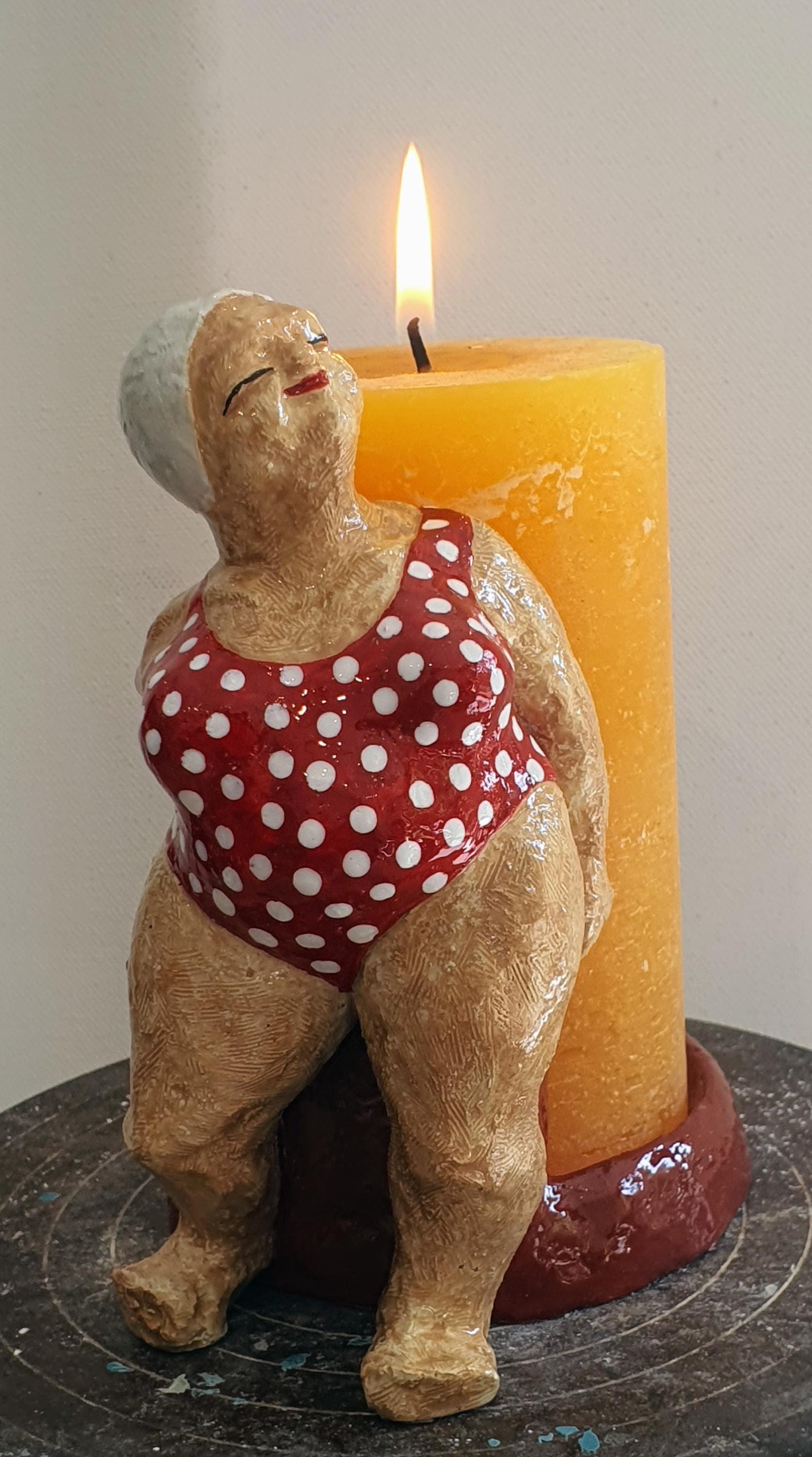 Statua Creativa Donna Grassa In Stile Nordico – Scultura In Resina Decorativa Per Tavolo, Più Pose Disponibili