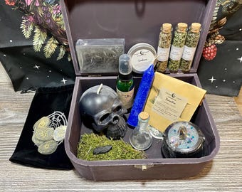 Wheel of The Year Sabbat Box: Altar Decor, Herbs & Crystals