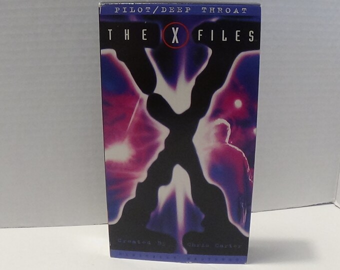 The Xfiles VHS Tape the Pilot & Deep Throat tested with Etsy