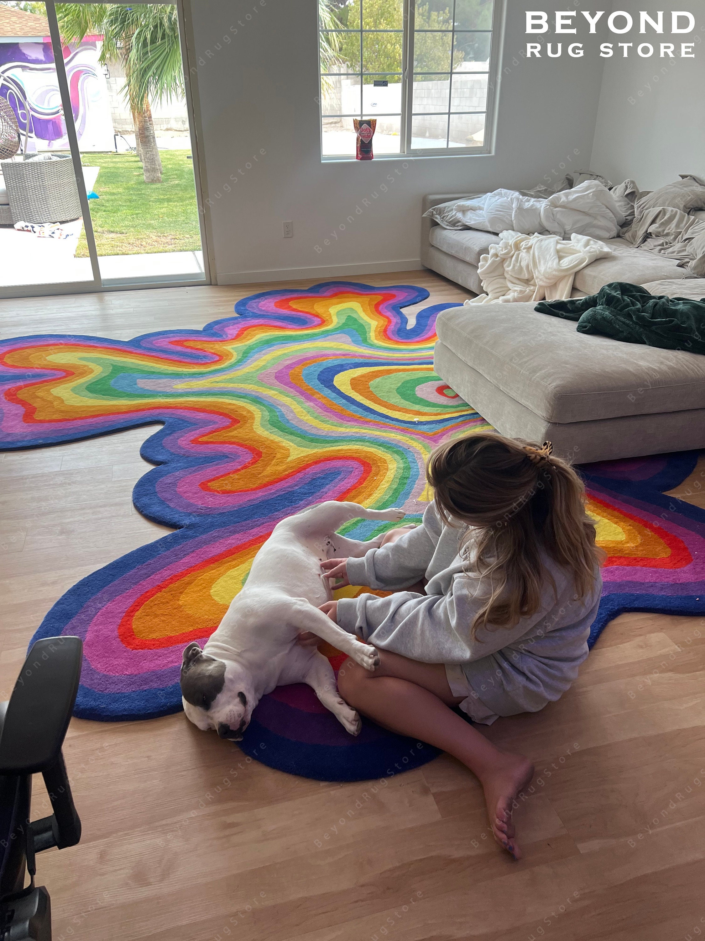 Stay Trippy Rug by Doodle by Meg