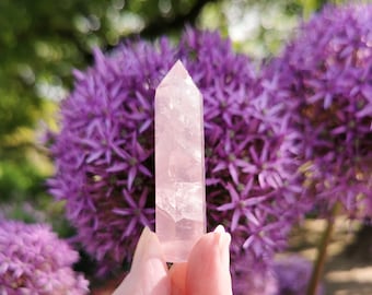 Rose Quartz Tower, Madagascan Rose Quartz Tower,  Madagascar, Rose Quartz Point, Rose Quartz, Crystal, Intense Pink Colour, High Quality