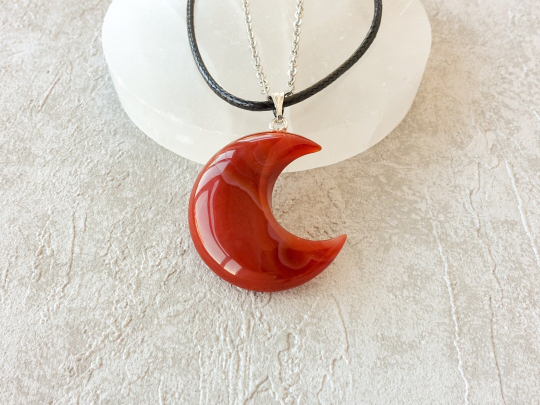•AEON• carnelian + moonrise + gold necklace (18