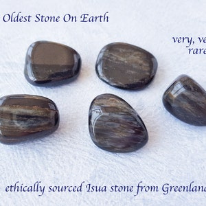 Isua Tumble Stone, Large, Very Rare Isua Greenland Tumblestone, Oldest Stone On Earth, Crystal Healing, Polished Gemstone, Ethically Sourced