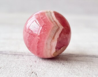 Rhodochrosite Sphere, Small Pink Argentina Rhodochrosite Gemstone Ball, Natural Crystal Ornament, Super Premium Quality, Rare, Gift