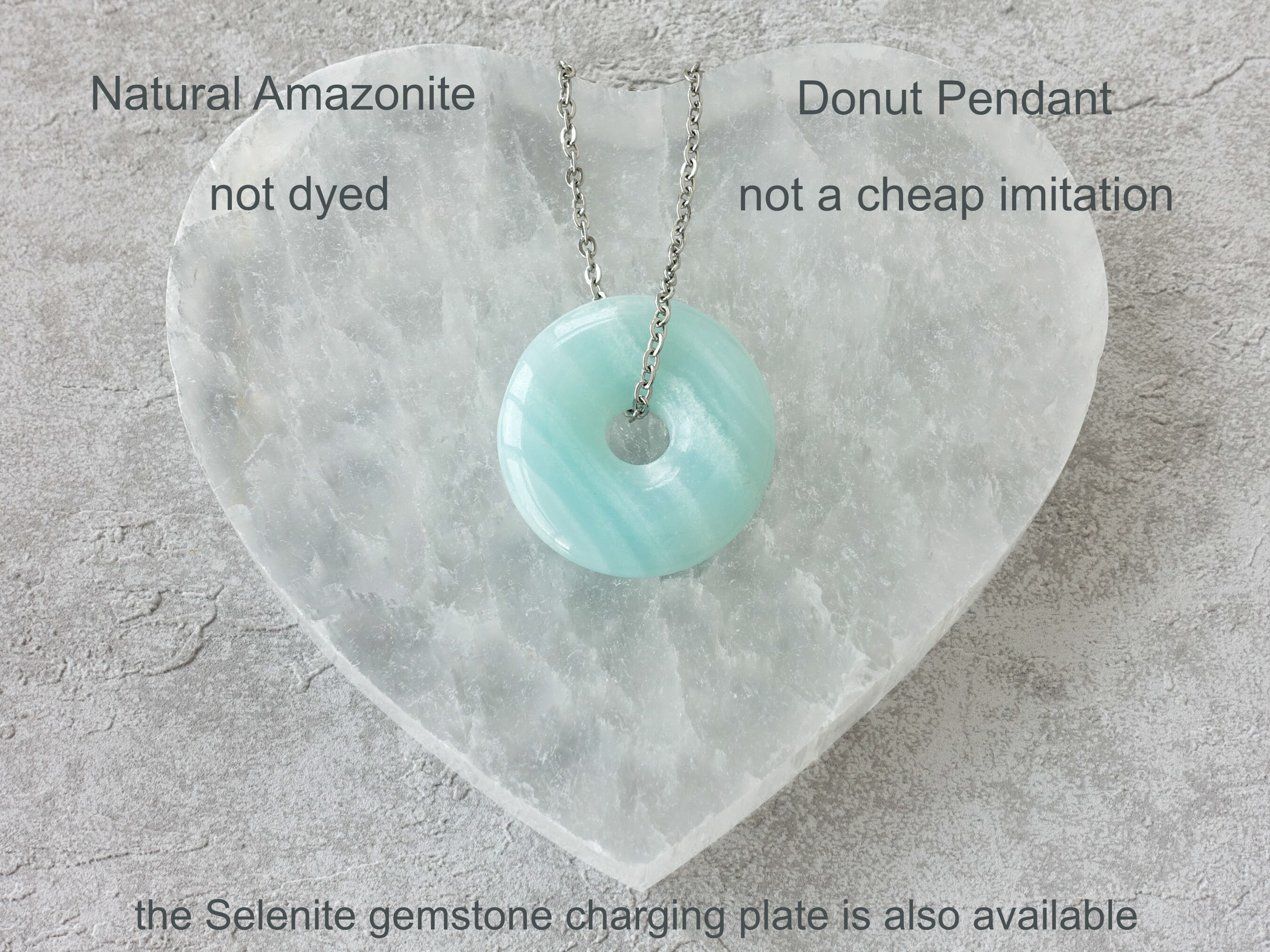 Gemstone 2024 donut pendants