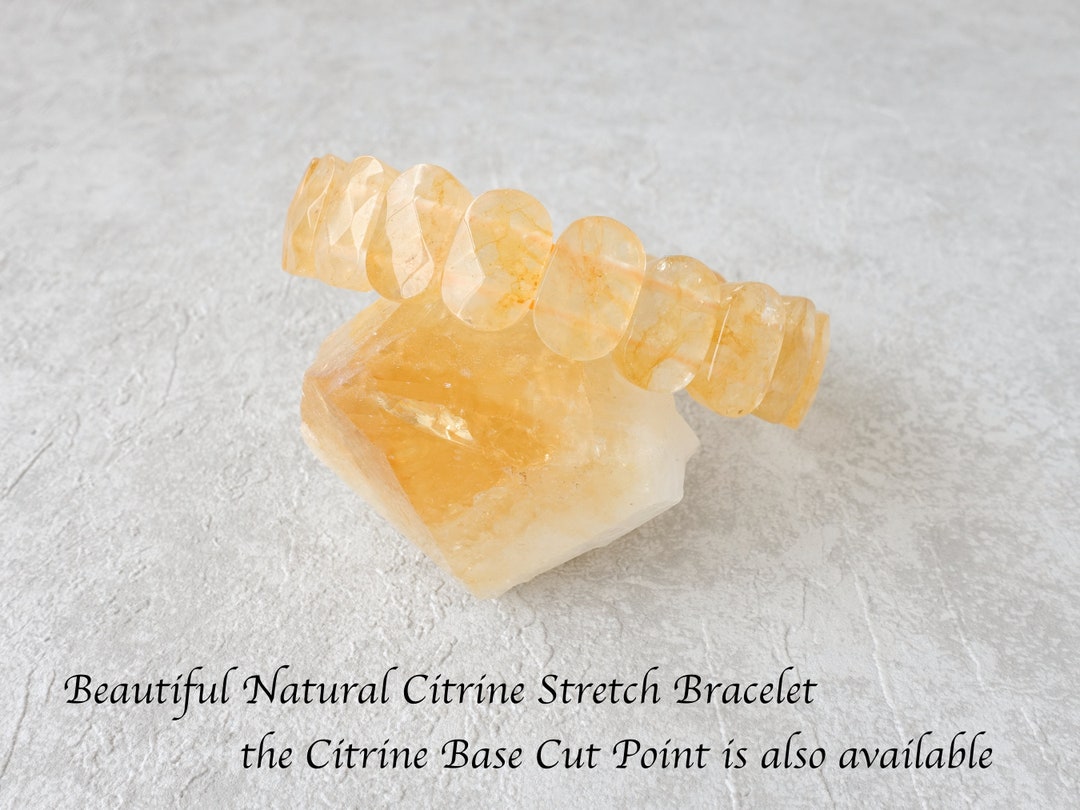 Braccialetto ANGELITE CITRINO Elastico Fatto A Mano Con Sacchetto - Foto 11