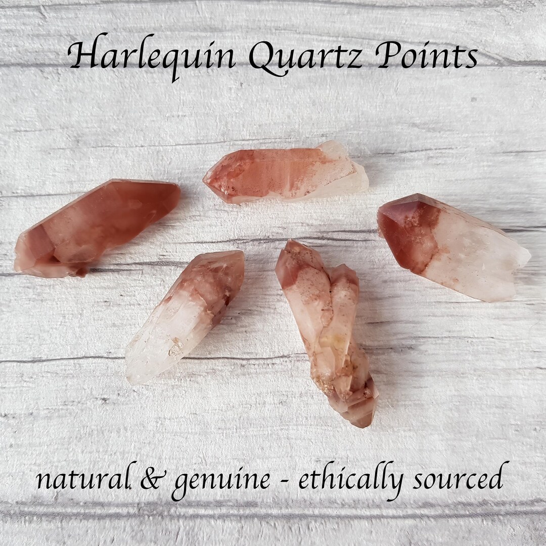 Harlequin Quartz Points, Double Terminated Quartz Points, Rough ...