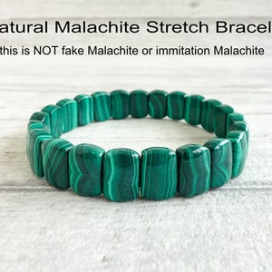 Malachite Bracelet, Stretch Bracelet, Crystal Healing Bracelet, Gemstone Bracelet, Malachite, Inflammation, Mood Swings, Immune System