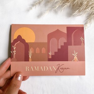 Ramadan Card Modern Design Handmade, Envelope Included Single and Multipack A6 Size