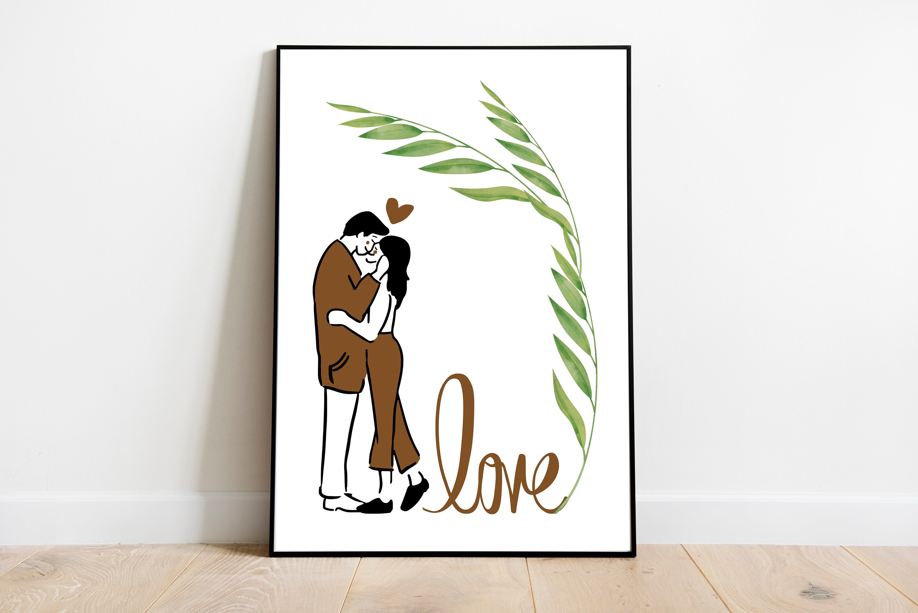 Bedroom Wall Decor, Printable Bedroom Art, Love Theme Decor, Newly ...