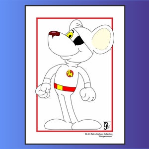 Danger Mouse Art Print DIGITAL DOWNLOAD Dangermouse
