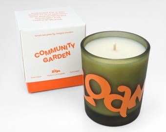 Community Garden | Tomato leaf + Fig+ Mandarin | Scented Soy Candle | Home Decor | Non-Toxic Vegan Gift | Tomato Scented Candle