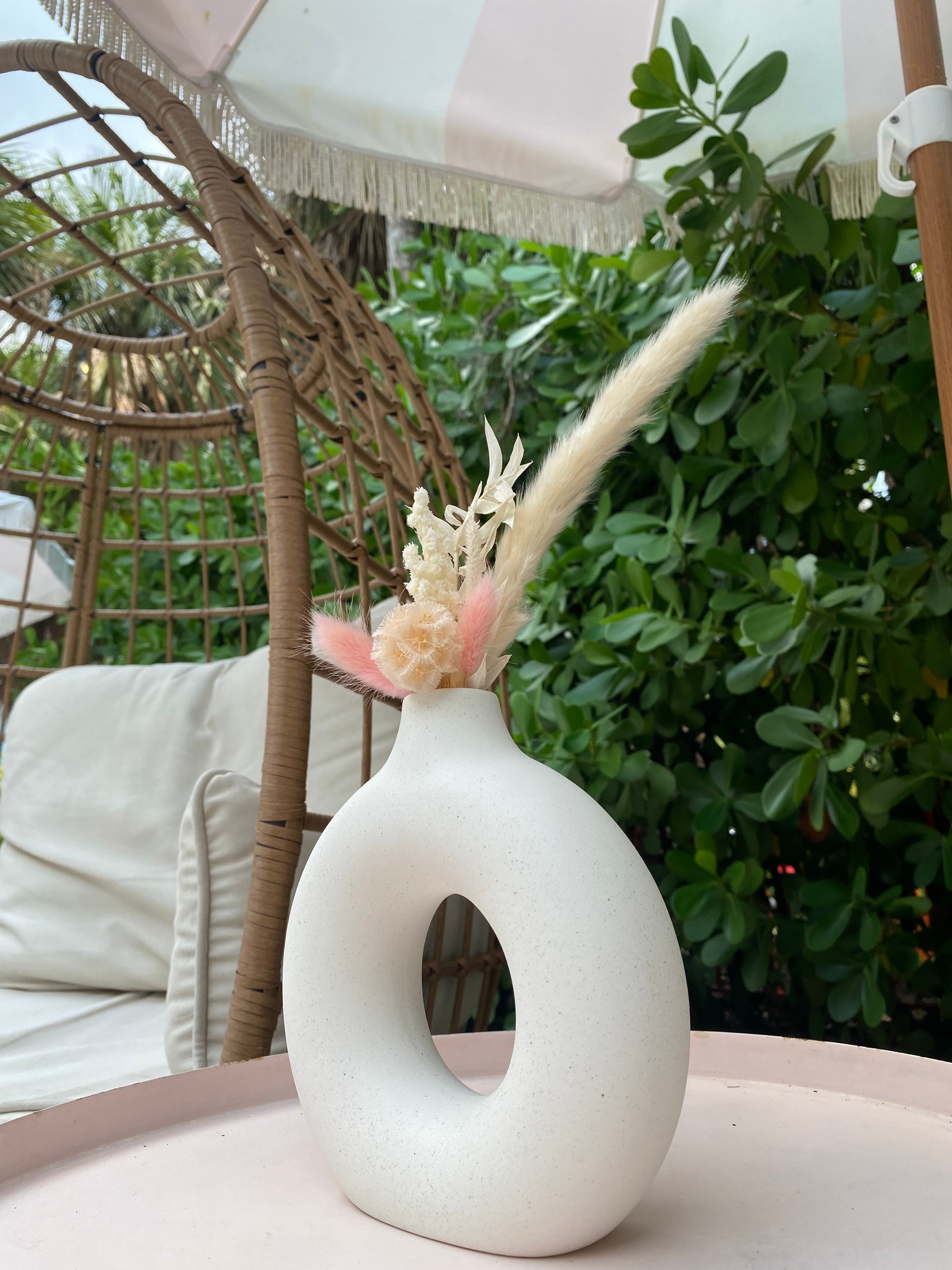 Donuts Vases Ceramic Bunny Tails Etsy