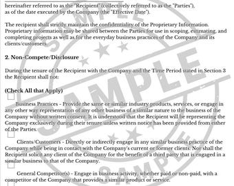 Non-Compete Agreement