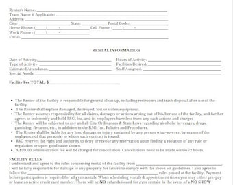 Party Rental Contract