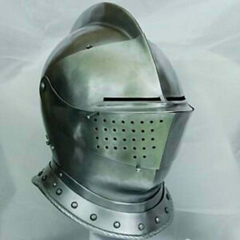 1MM Medieval Combat Close Helmet Bettlefield/Halloween Costume Cosplay A38
