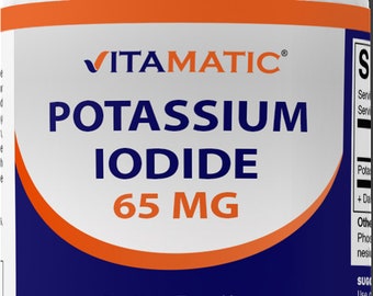 Ioduro di potassio vitamatico 65 mg per porzione - 60 compresse - Supporto tiroideo - Exp Date 03/2025