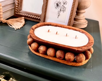 Dough bowl candle