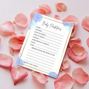 Blue Baby Shower Games Set of 6