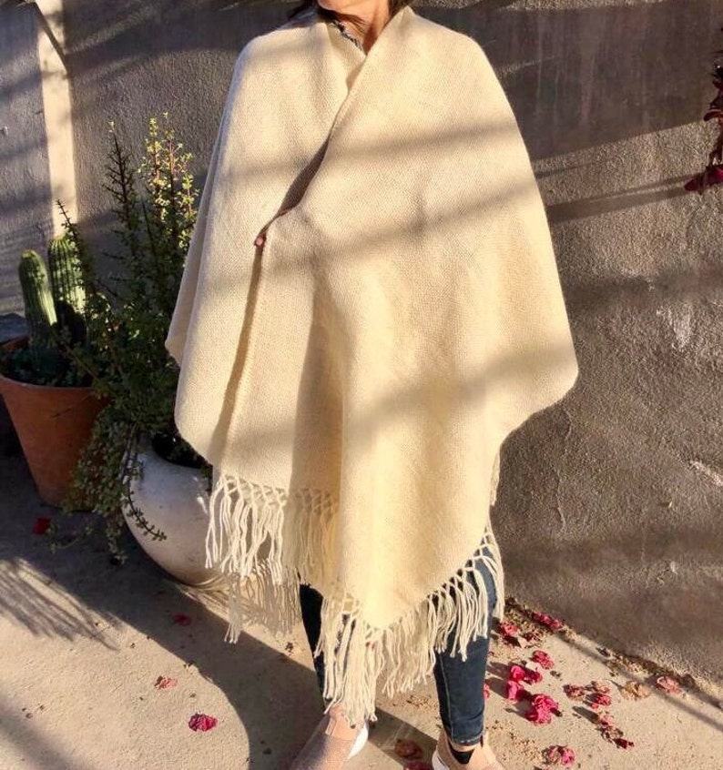 Luxury Handmade Llama Ruana – Soft & Warm Llama Wool Wrap From ...