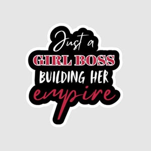 Vinyl Sticker | Girl Boss Empire | Inspirational Sticker | Water Bottle Decal | Empowerment | Self-Care | Female Strength | Laptop Sticker