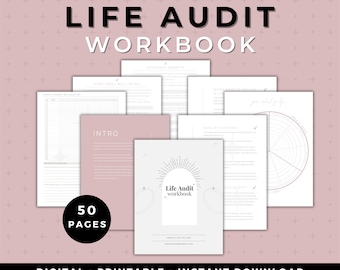 Life Audit Workbook | Personal Development Goal Setting (Digital Download)