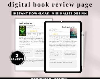 Diario di lettura digitale / Strumento minimalista per tenere traccia dei libri letti (scaricabile in PDF)