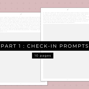 50 page digital journaling workbook for your personal development plan for manifesting your goals. This is also a printable workbook that includes guided journal prompts and questions to audit your life so that you can set 2023 goals by category
