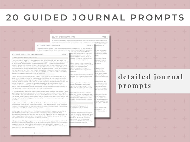 Writings prompts for your self love journey. This digital workbook includes guided journal prompts for self-help. Goodnotes journal prompts that can also be printed. Includes journal prompt worksheets, selflove checklist and a journaling page.
