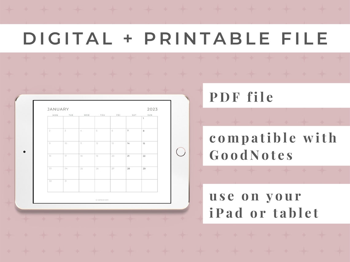 2023-monthly-calendar-printable-landscape-letter-size-etsy-israel