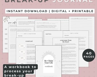 Diario del divorzio con spunti di riflessione / Quaderno di esercizi per la terapia post-divorzio (download digitale)