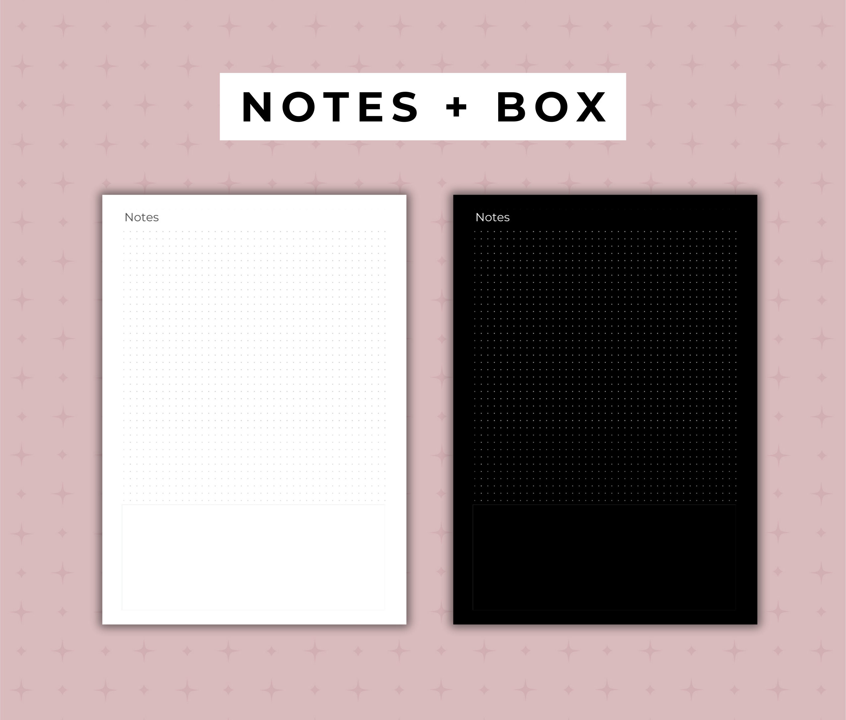 Blank Dotted Paper, Dot Grid Digital Bullet Journal, Dotted Sheets ...