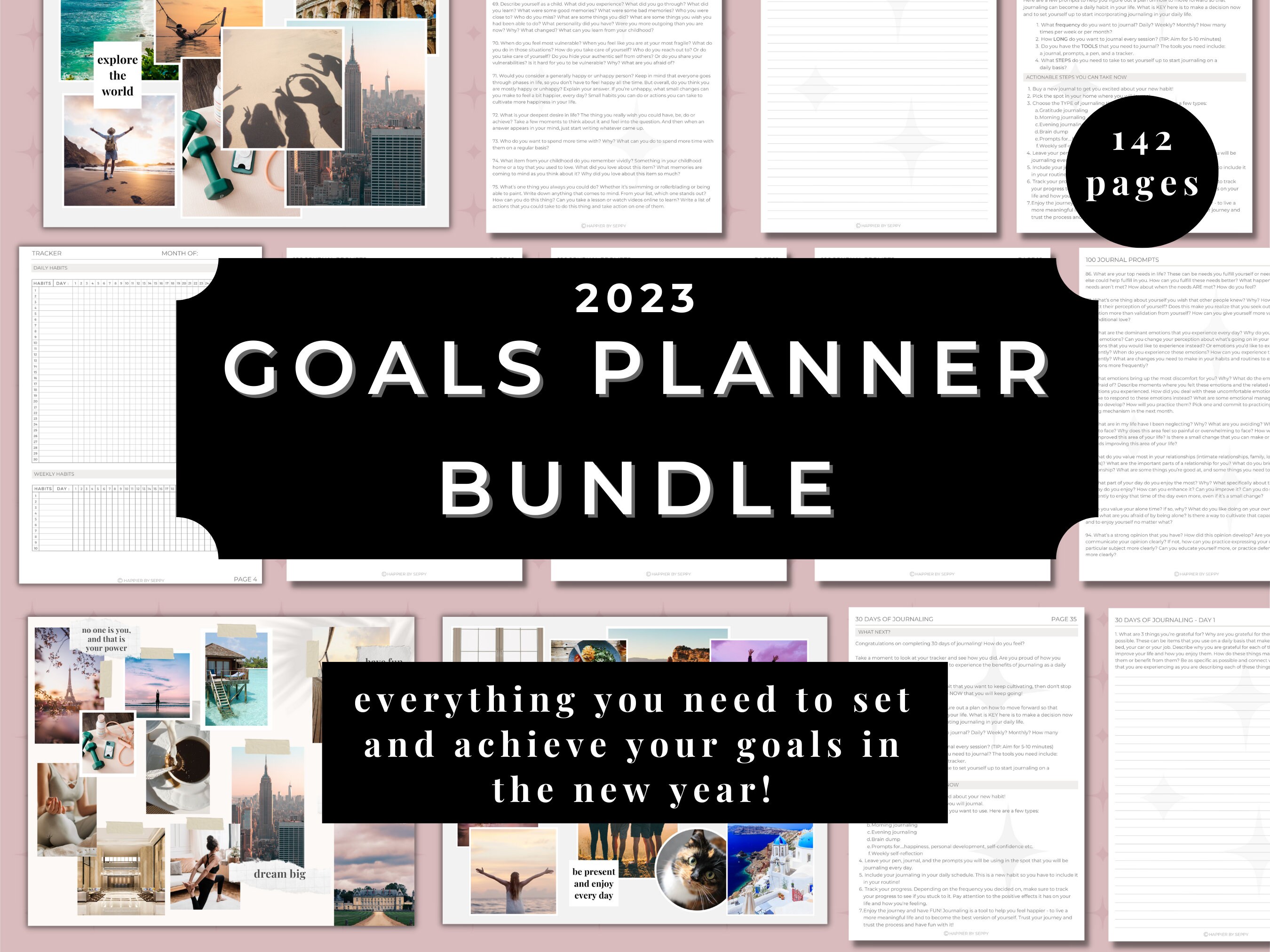 GOAL-SETTING BUNDLE v2 to Set and Achieve Your 2023 Goals - Etsy Canada