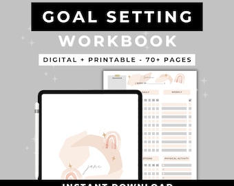 Digital Goal Setting Workbook | Life Planner, Dream Life PDF (Instant Download)